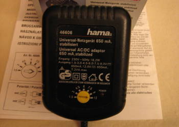 Nowe oryginalne zasilacze hama