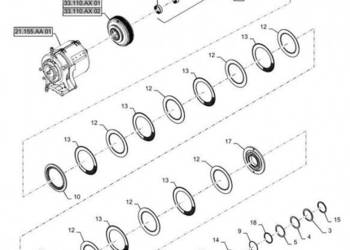 New Holland T6090 Piasta 87575817