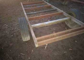 Laweta rolnicza przyczepa do drewna bel+wciągarka 3t pod minikoparkę