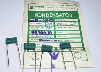 Kondensator 0,68uF 100V MKSE-018-02 Unitra MIFLEX