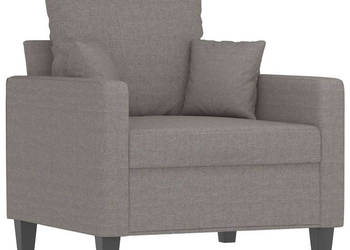 Fotel taupe 60 cm obity tkaniną WM-359258
