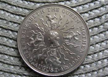 Wielka Brytania 25 Pensów 1980r-80 Rocznica Urodzin Królowej