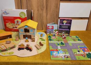 Drewniana farma/wooden farm set & my home