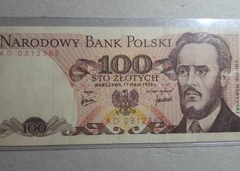 ULTRA RZADKOŚĆ !!! 100 zlotych 1976 s. AD