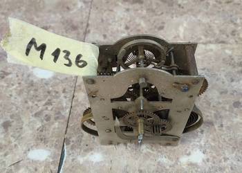 M136 Mechanizm starego zegara kareciaka balansowy niekompletny