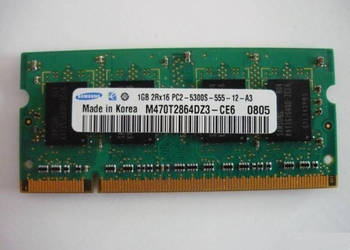 Pamięć PC RAM - Samsung 1GB DDR2 2RX8 PC2-5300S-555-12-A3