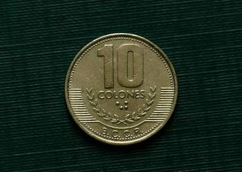 KOSTARYKA - 10 colonów, 1999r KOSTARYKA - 10 colonów, 1999r
