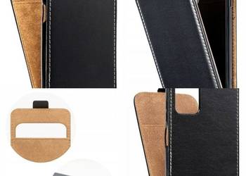 Etui Slim Flexi Fresh Pionowa Czarne do Xiaomi Redmi Note 7 oraz 10 i 10s