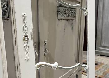 Dwa panele stare drzwiczki drewniane