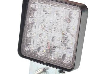 LAMPA ROBOCZA LEDOWA PROSTOKĄTNA, 16 LED BEZ OTWORÓW, OŚWIETLENIE ROZP