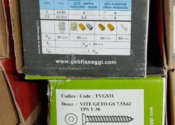 Wkręty do Betonu bez kołków !!! CENA PODANA JEST ZA KARTONIK !!!