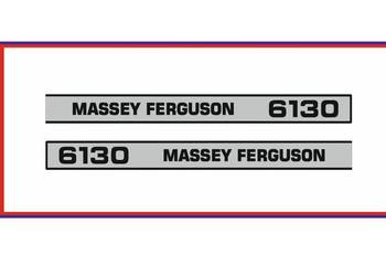 Naklejki Massey Ferguson 6130 Ciągnik Traktor nalepki Komplet