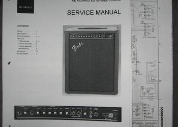 Fender KXR 60 Service Manual - instrukcja serwisowa
