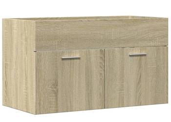 Szafka pod umywalkę dąb sonoma 80x385x46 cm płyta WM-856209