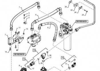 New Holland T6090 Zawór 84325982