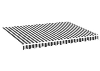 Zapasowa tkanina na markizę antracytowo-biała 35x25 m WM-311986