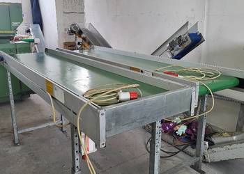 Taśmociąg prosty, przenosnik taśmowy 260 x 60 cm - 3 sztuki - mkvplast.pl