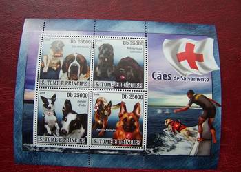 Wyspy Św. Tomasza 2010 MNH Zwierzęta Fauna Psy ratownicze