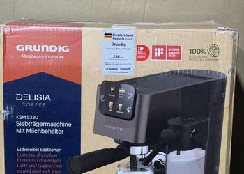 Ciśnieniowy Ekspres kolbowy do kawy pojemnik na mleko Grundig KSM5330
