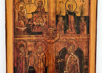 Ikona czteropolowa, XVIII/XIX wiek , 0400