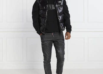 Kamizelka pikowana, puchowa DSQ2 Dsquared2 - błyszcząca, rozmiar XL