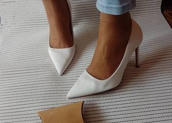 (40) ASOS/ Białe czółenka Szpilki ślubne z Londynu, NOWE