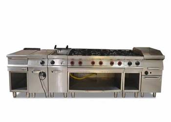 Kompletny Ciąg kuchenny gastronomiczny Fagor Gazowy grill frytkownica