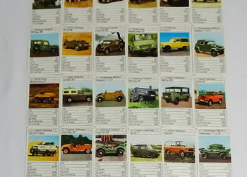 Techniczny kwartet ASS – zestaw 32 kart + pudełko vintage