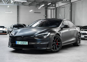 Tesla Model S Plaid 1020 KM. Tylko 17 000 km. Gwarancja. Bezwypadkowa. 1 w…
