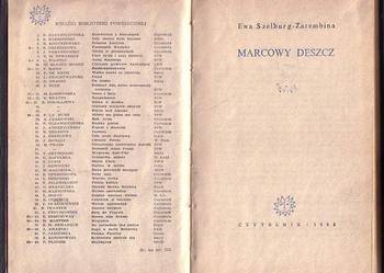 (6655) MARCOWY DESZCZ – EWA SZELBURG – ZAREMBINA