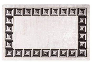 Dywan możliwość prania 80x150 cm jasny beż antypoślizgowy WM-337946
