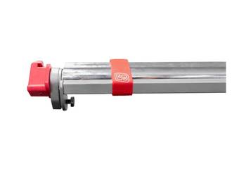 Drążek na ubrania z końcówką z tworzywa sztucznego, 2420-2510 mm, 350daN