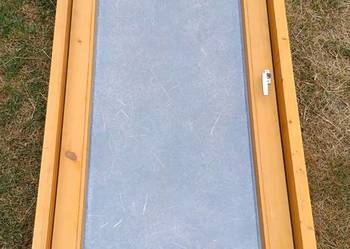 Drzwi drewniane balkonowe 90x210