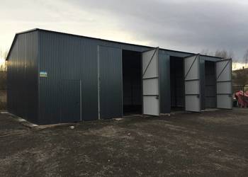 Blaszana montowana hala 15×10 m – czarna