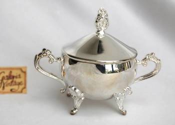 Nowa, platerowana srebrem, posrebrzana cukiernica Precjoza