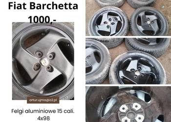 Fiat Barchetta Felgi aluminiowe 15 cali, 4x98