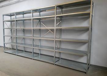 REGAŁ OCYNKOWANY metalowy magazynowy warsztatowy - 463x220x5