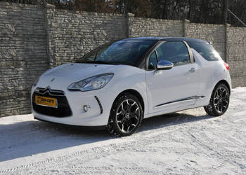 Citroen DS3 1.6 156KM LED Skóra Czarna podsufitka Alufelgi Hi-Fi Czujniki