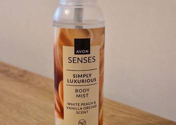 Mgiełka do ciała Avon brzoskwinia I wanilia Simplus luxsurious