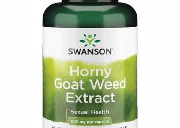 SWANSON HORNY GOAT WEED EXTRACT 500mg 120kaps LIBIDO TESTOSTERON ODPORNOŚĆ