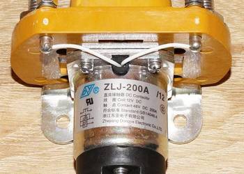 Stycznik jednobiegunowy prądu stałego typu ZLJ-200A/12 200 A / 48 V DC