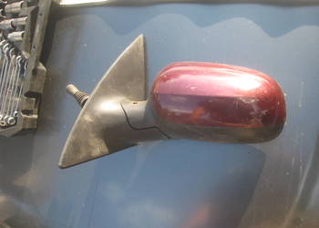 Lusterko lewe zielone zewnętrzne manualne Opel Corsa C 00-07 bordowe