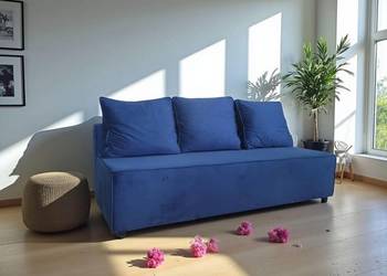 Kanapa rozkładana Sofa z pojemnikiem z funkcją spania różne kolory