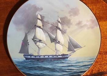 Talerz żaglowiec na oceanie Royal Doulton