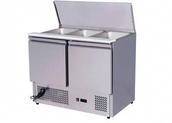 Profesjonalny Stół Chłodniczy Sałatkowy 2-Drzwiowy 1045x700x850mm Esl3813