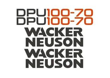 Naklejki oklejenie WACKER NEUSON DPU 100-70 Zamiennik