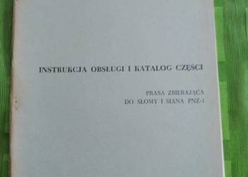 Instrukcja obsługi i katalog części prasa zbierająca PZN-1