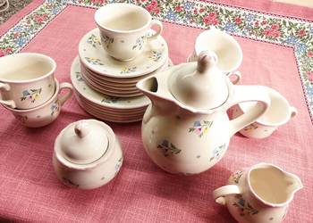 Serwis kawowy porcelanowy dla 6 osób Schramberger Majolika