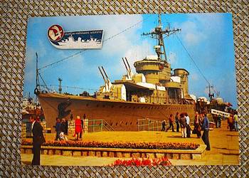 ORP- Błyskawica - pocztówka wraz z metalowym znaczkiem