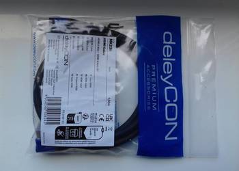 Kabel deleyCON MK236 HDMI-HDMI 1m, kąt 90, HDMI2.0a, 1.4a 4K 3D eth, w wore